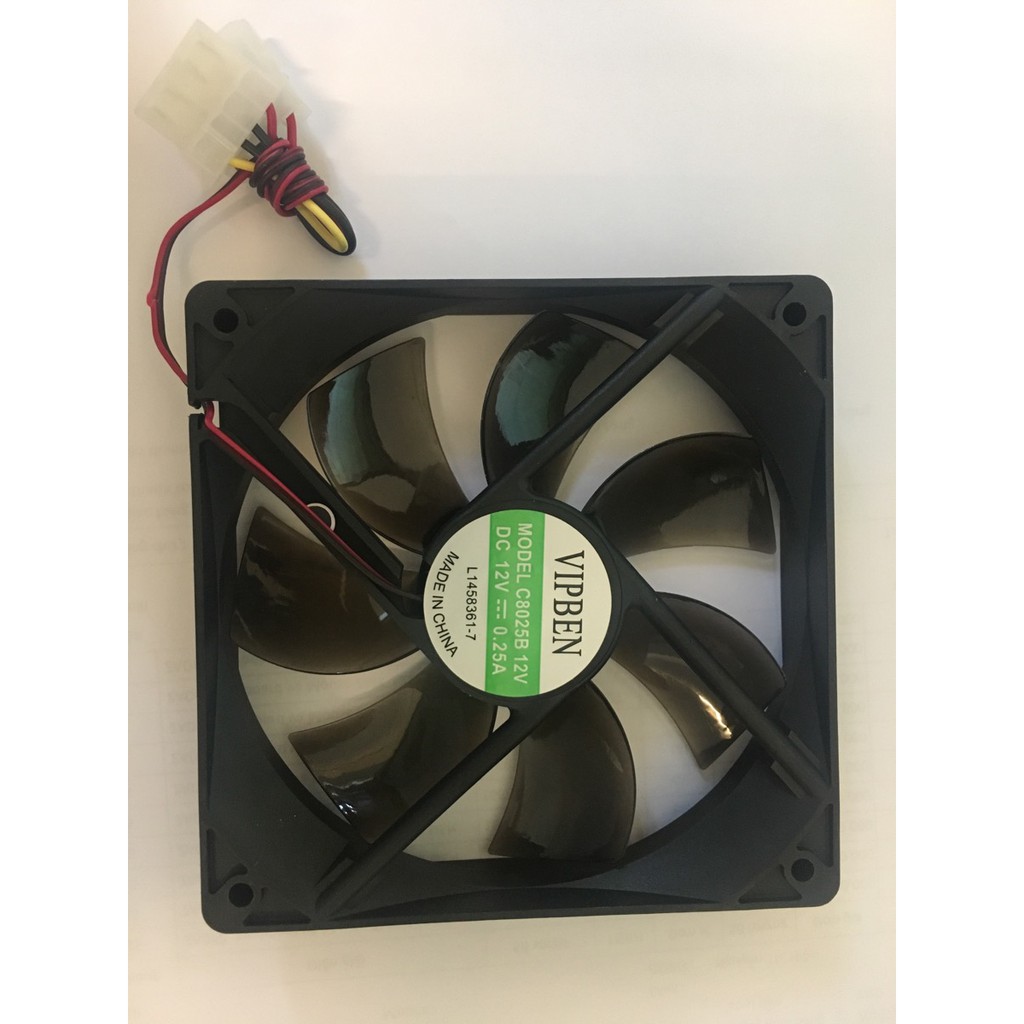 FAN CASE ĐEN 8CM TẢI NHIỆT