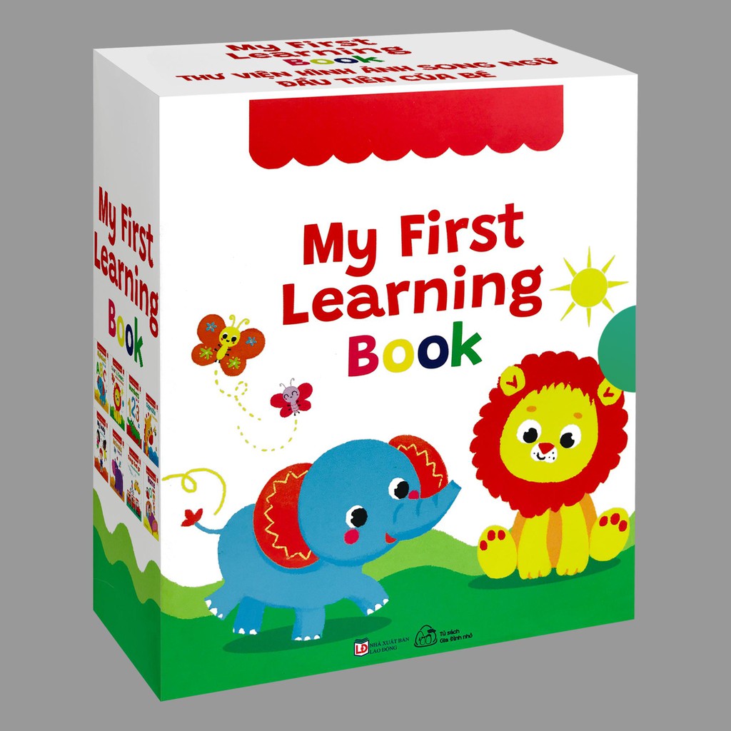 Sách - My First Learning Book - Thư Viện Hình Ảnh Song Ngữ Đầu Tiên Cho Bé (Hộp 8 quyển)