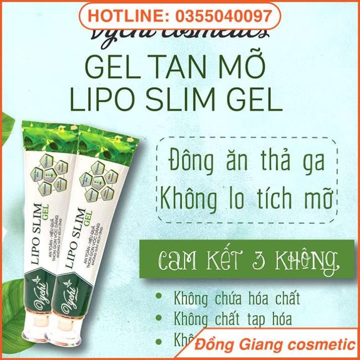 [HÀNG CHÍNH HÃNG]Gel tan mỡ/Kem tan mỡ - LIPO SLIM GEL VYCHI - giảm 3-5cm vòng bụng sau 1 TUẦN