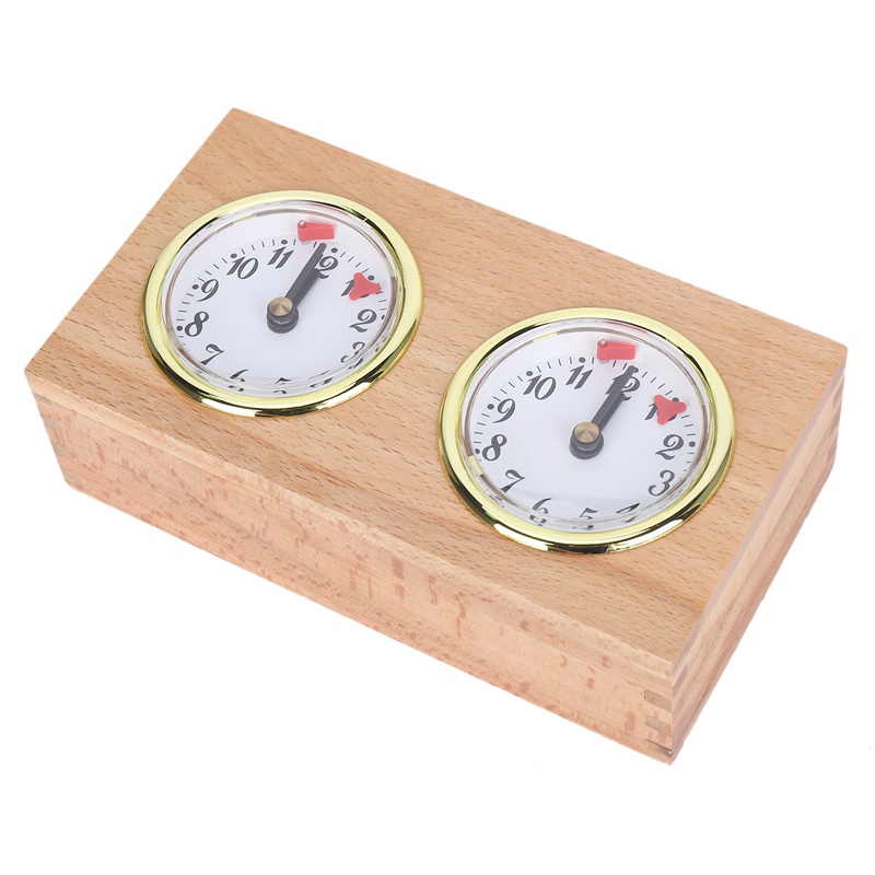Chess Timer, Professional Digital International Chess Clock, Wooden Count Up Down Chess Timer, Portable Chess Timer