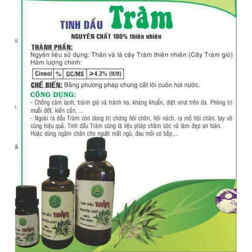 Tinh dầu tràm Huyền Thoại (10ml, 50ml,100ml)