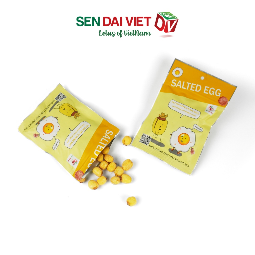 Hạt Sen Sấy Vị Trứng Muối- Chuẩn Vị Trứng Muối-Sen Đại Viêt-Gói 25g