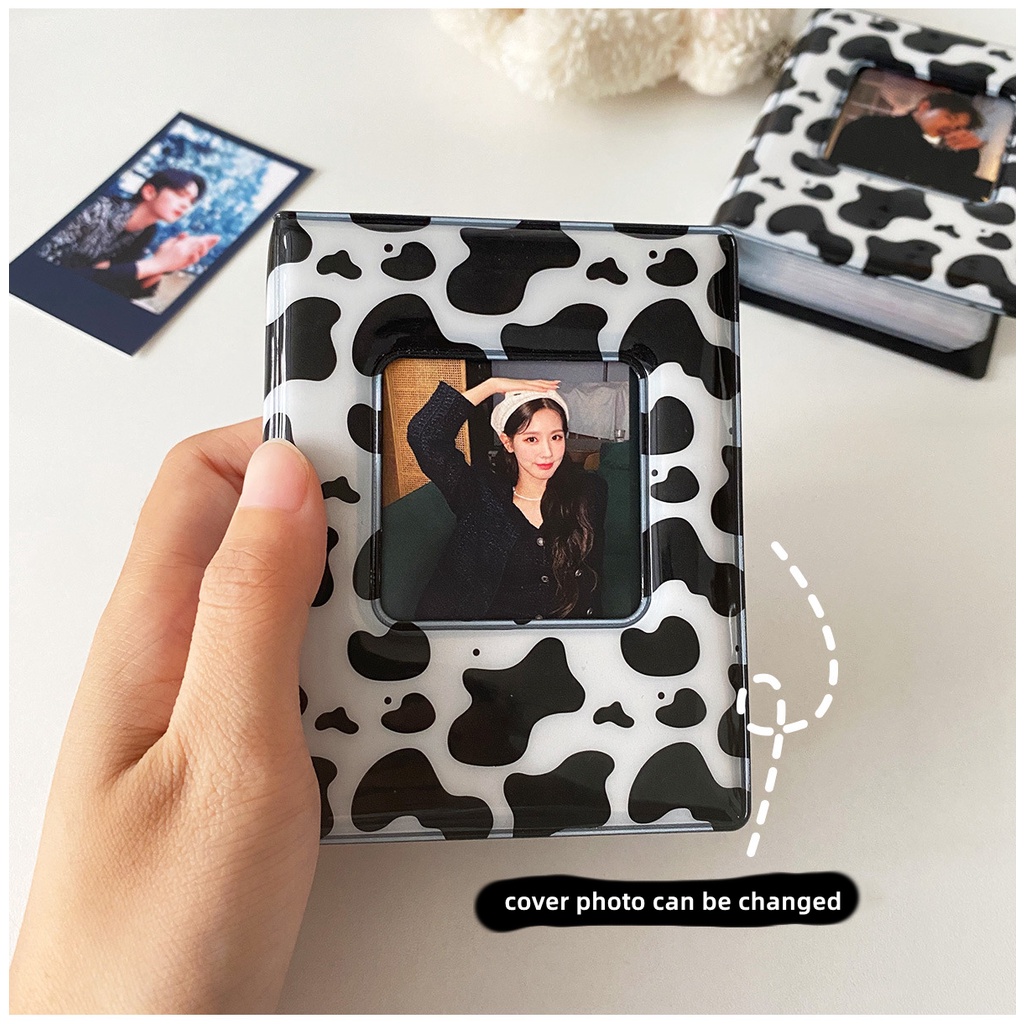 Bìa còng Album Ảnh 3 inch Màu Trắng Đen Dễ Thương