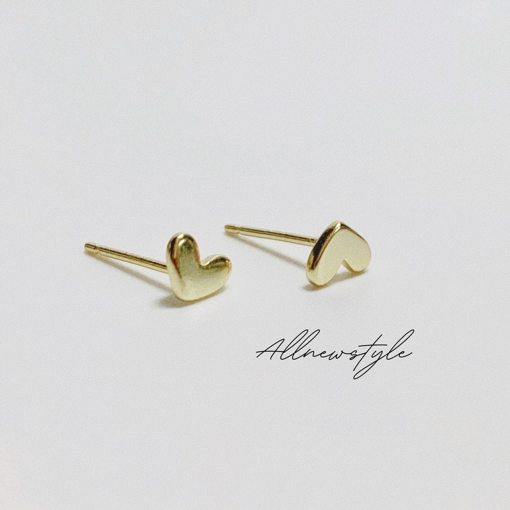 Bông tai Little Heart Allnewstyle chất bạc S925