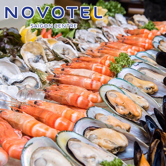 HCM [E-Voucher] Novotel Saigon Centre - International Buffet Trưa Hải Sản Thượng Hạng