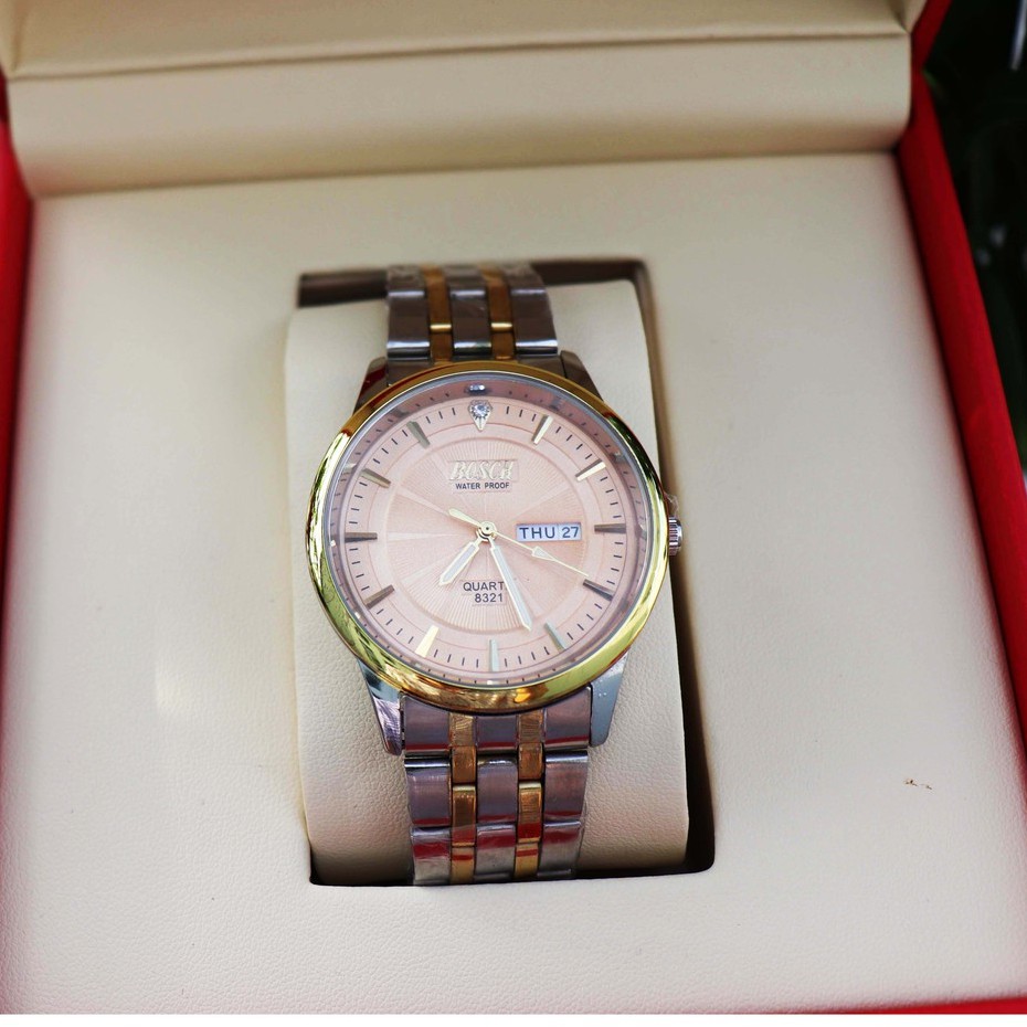 Đồng hồ nam BOSCK chính hãng, dây thép không rỉ, mặt kính chống xước tốt, kiểu dáng thời trang, lịch lãm | BigBuy360 - bigbuy360.vn