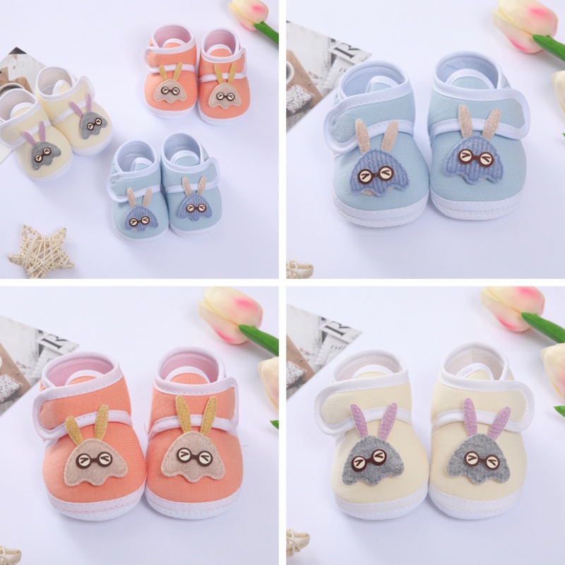 Giày tập đi vải cotton đế mềm mại chống trượt thoải mái dành cho trẻ em
