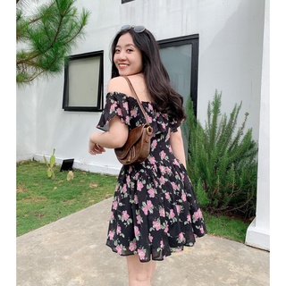 Đầm Angela - Đầm trễ vai thun ngực