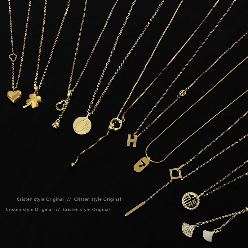 Vòng cổ Thép Titan Không Gỉ Nhẹ Sang Trọng Thời Trang Mùa Hè