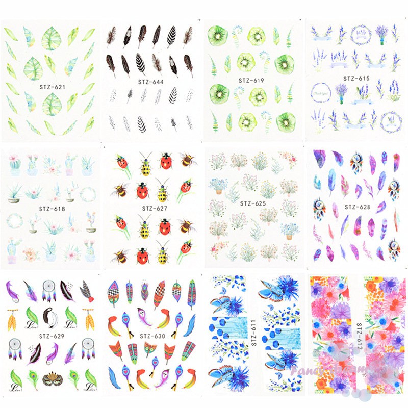 Set 40 miếng dán trang trí móng tay nghệ thuật