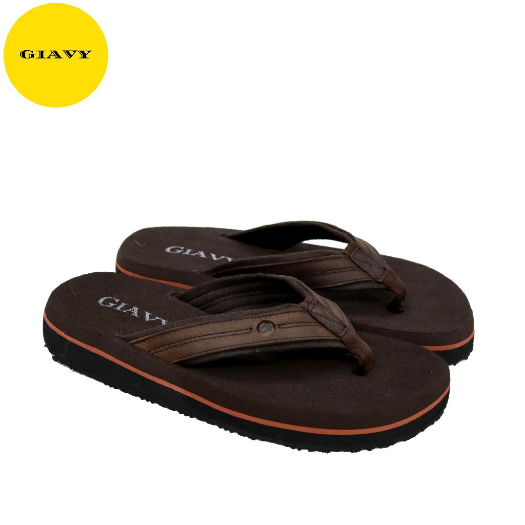 Dép xốp nữ dày êm, quai da Q28 - GIAVY