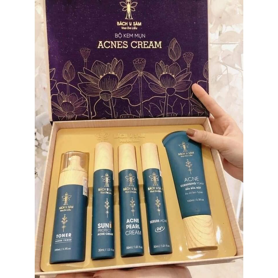 Bộ Kem Mụn Acnes Cream 5 Sản Phẩm Bách Y Sâm