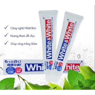 Kem đánh răng White & White 150g Nhật Bản [Hàng Nội Địa Nhật]