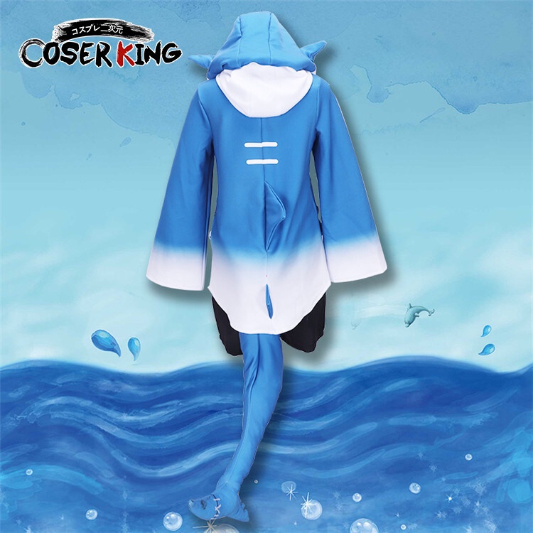Hololive Gawr Gura Vtuber Cosplay Costume Phim hoạt hình Anime Cosplay Trang phục Dress Woman