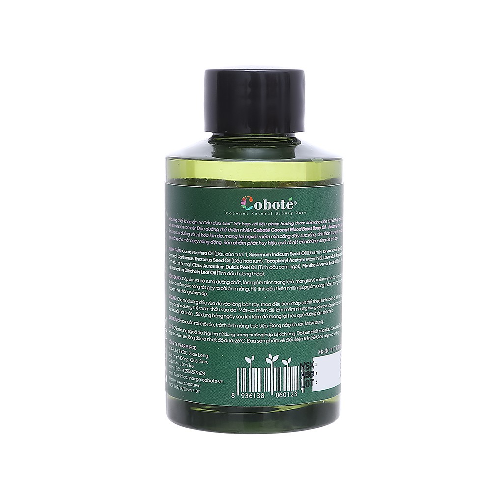 Dầu dưỡng thể Coboté Relaxing dưỡng ẩm 110ml