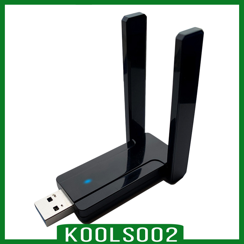 Usb Wifi 1300mbps Băng Tần Kép 2.4g / 5ghz Kèm Ăng Ten Cho Máy Tính Để Bàn