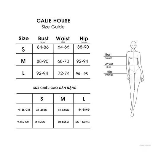 Chân váy Tafta cúc đá thời trang công sở Calie House CV45