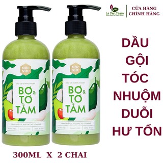 Dầu gội Dưỡng Tóc Nhuộm & Tóc Hư Tổn Nặng Bơ Tơ Tằm Mộc Nhu 300ml - [Combo 2 Chai]