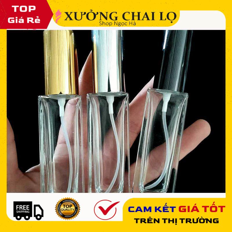 Lọ Chiết Nước Hoa ❤ GIÁ RẺ NHẤT ❤ Chai lọ chiết nước hoa 25ml, 20ml vuông đựng dầu thơm , phụ kiện du lịch