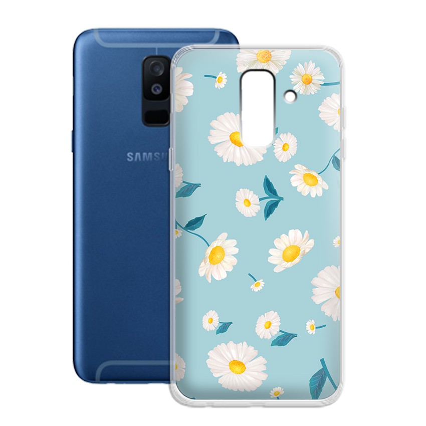 [FREESHIP ĐƠN 50K] Ốp lưng Samsung Galaxy A6 Plus 2018 in hình hoa cỏ mùa hè độc đáo - 01025 Silicone Dẻo