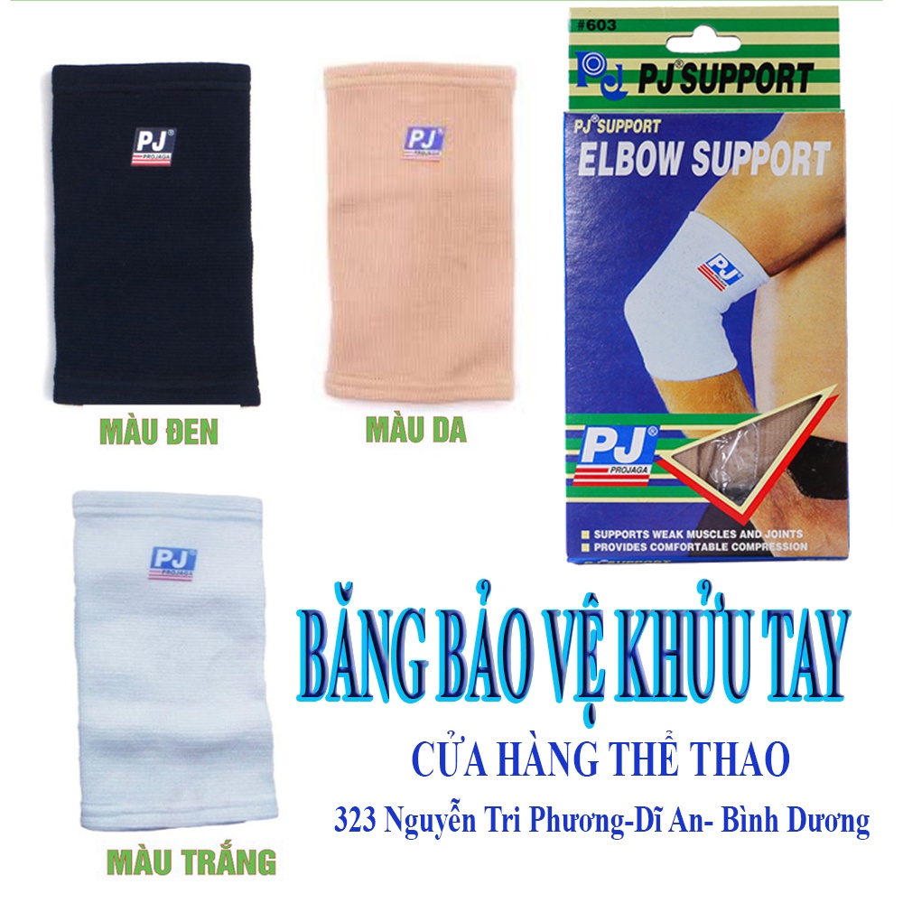 Bó Bảo Vệ Cùi Chỏ, Băng Khuỷu Tay PJ 603 hàng cao cấp, giảm thiểu chấn thương khi tập luyện thể thao ( 1 Chiếc )