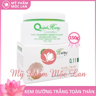 Kem body trắng da, kem dưỡng trắng da toàn thân chiết xuất từ Collagen - Kem Quỳnh Hương 150g - Mỹ phẩm Mộc Lan-Q11-BODY
