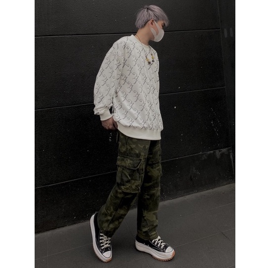 Áo Sweater MENTAL® Họa tiết MT Monogram