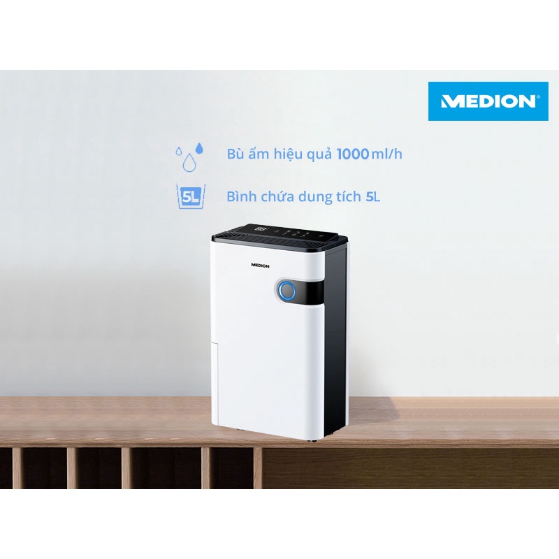 MÁY HÚT ẨM MEDION MD 19679 TỰ ĐỘNG, CẢM BIẾN TỐT
