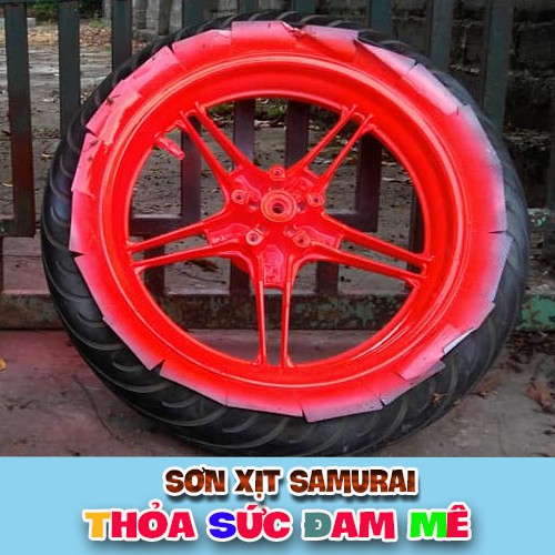 chai sơn màu cam rực Y3505 sơn xịt Samurai .