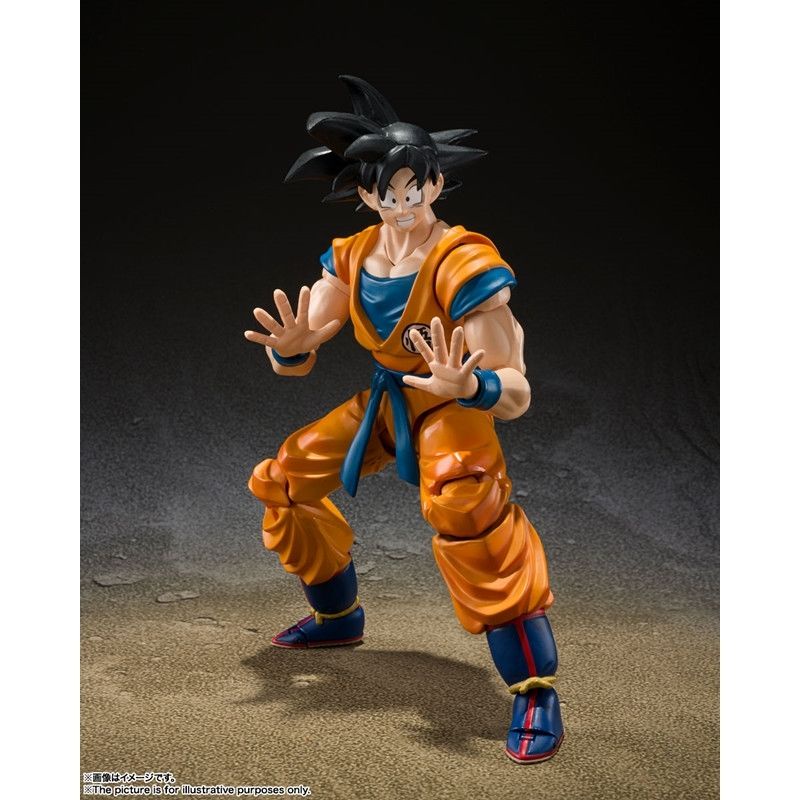 Hàng Có Sẵn Bandai SHF Nhân Vật Siêu Anh Hùng Goku Tóc Đen Trong Phim Dragon Ball SUPER HERO