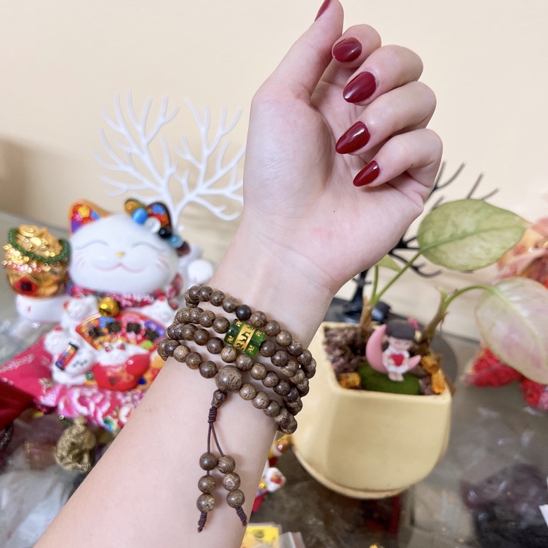 Vòng Trầm Hương 108 hạt mix theo Mệnh tặng kèm hộp gấm sang trọng 🥰