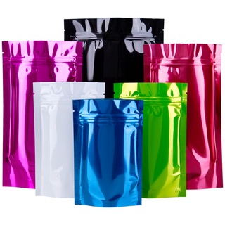 Set 100 Túi Zip Nhôm Bóng Đứng Có Khóa Kéo