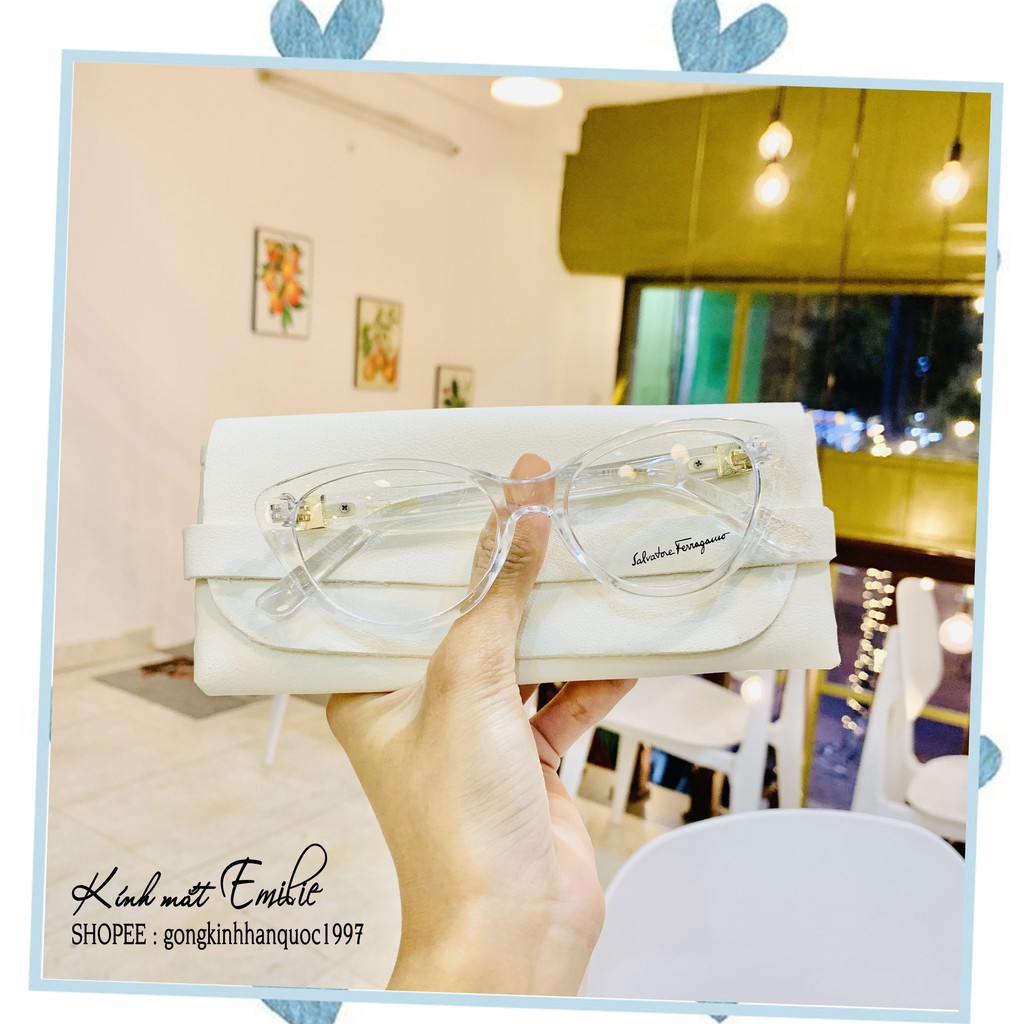 Gọng kính mắt mèo ⚡𝑭𝑹𝑬𝑬𝑺𝑯𝑰𝑷⚡ nhựa nhiều màu bản dày Kính mắt Emilie phụ kiện thời trang Mẫu 3 | BigBuy360 - bigbuy360.vn