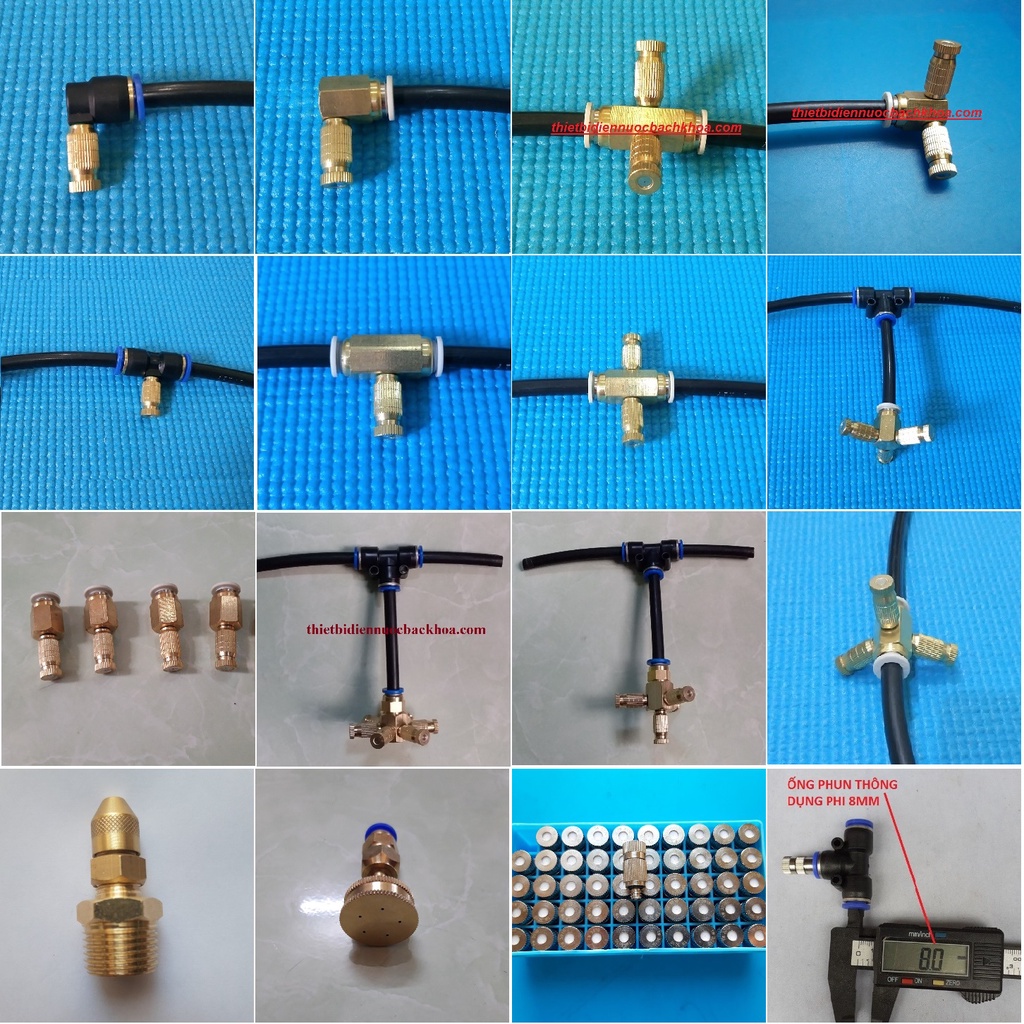 100 cái đế giữa đồng 8mm