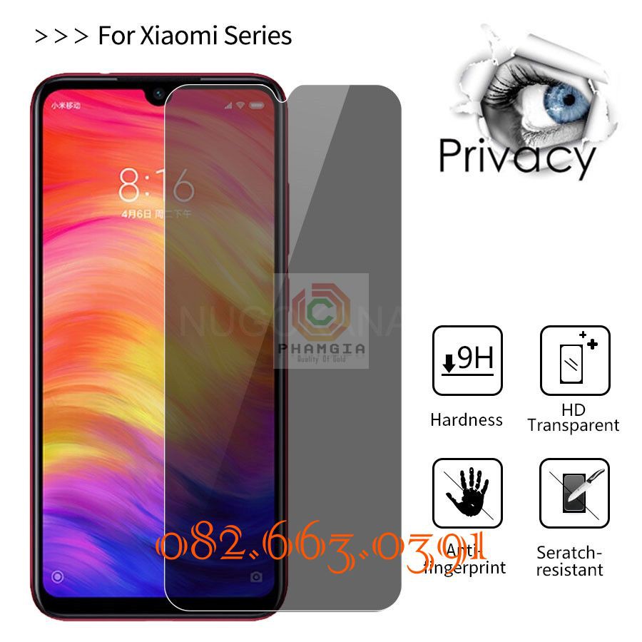 Dán cường lực chống nhìn trộm Xiaomi redmi note 3 / note 3 pro/ 4 / 4x / 5 / 5 pro / 6 pro / 5a / 7 pro / 9 pro dẻo nano