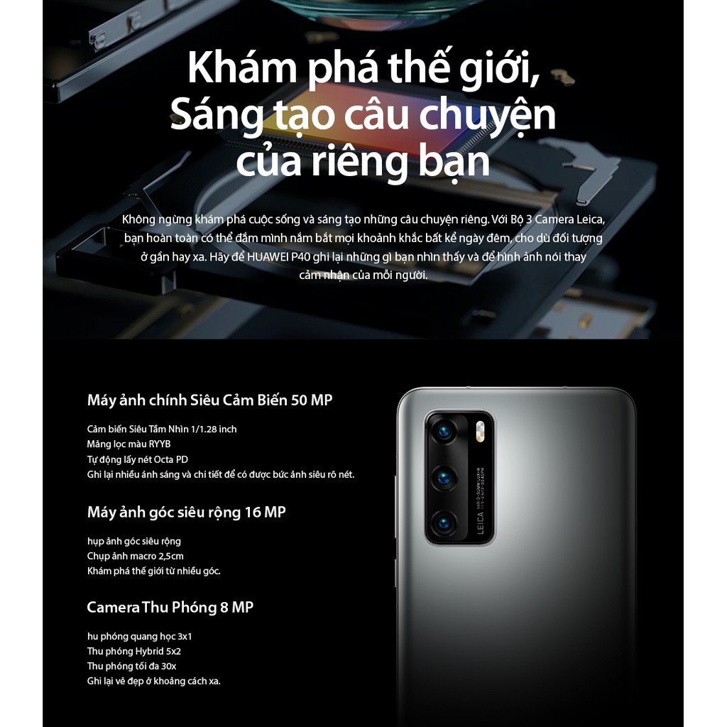 Điện thoại Huawei P40 5G - 8G/128G | BigBuy360 - bigbuy360.vn