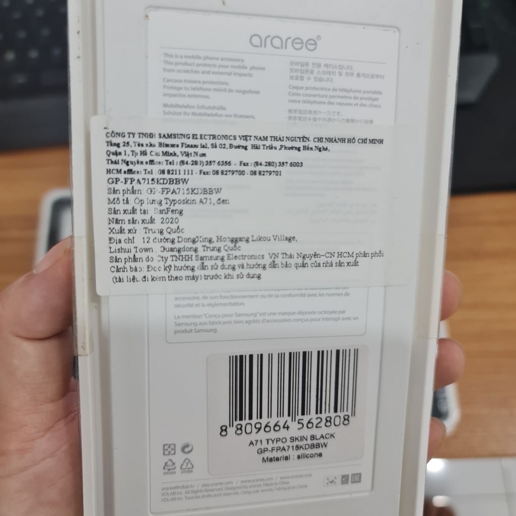 Ốp lưng điện thoại Samsung Galaxy A51 - A71 - TYPO SKIN - Hàng chính hãng nguyên hộp