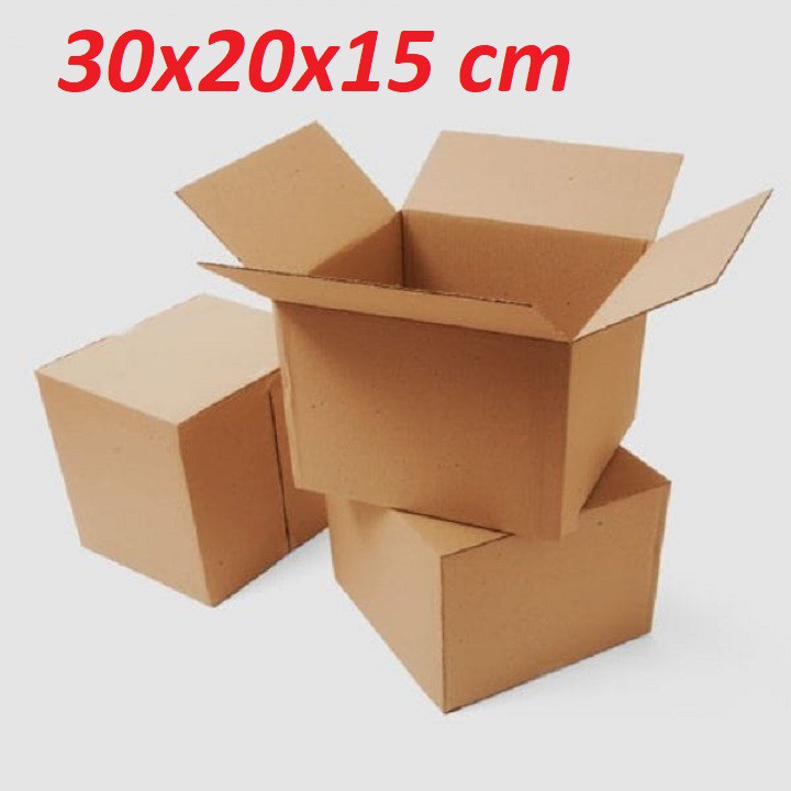 Combo 40 Hộp Carton 30x20x15 cm