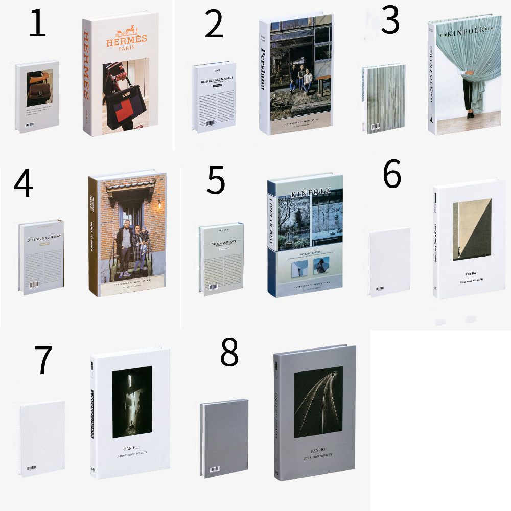 Sách giả trưng bày trang trí phòng ngủ hiện đại