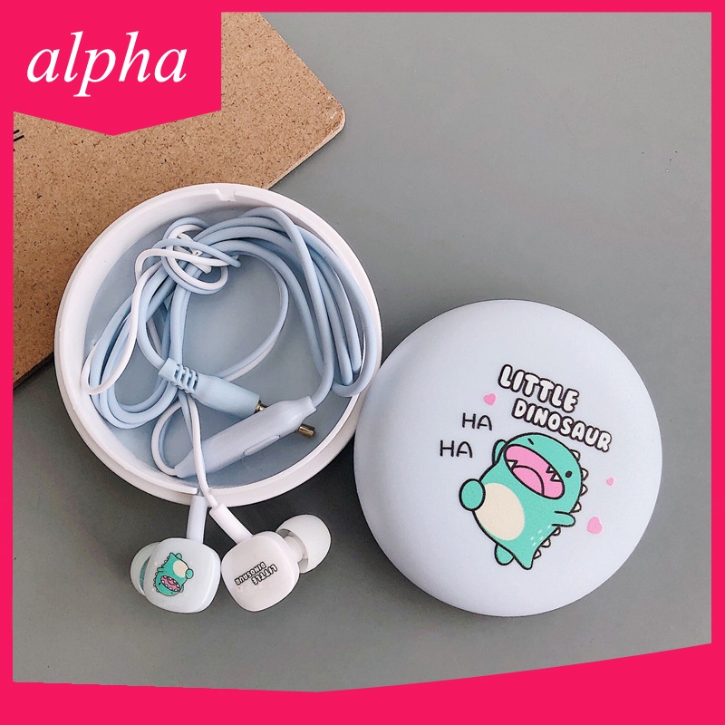 Tai nghe in-ear có dây Giắc cắm 3.5mm Tai nghe âm thanh vòm 3D Phim hoạt hình dễ thương Điện thoại di động Xiaomi Tai nghe phổ thông Samsung