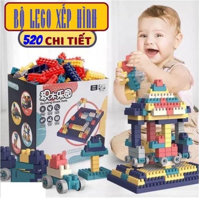 HỘP LEGO 520 CHI TIẾT SÁNG TẠO CÙNG BÉ YÊU