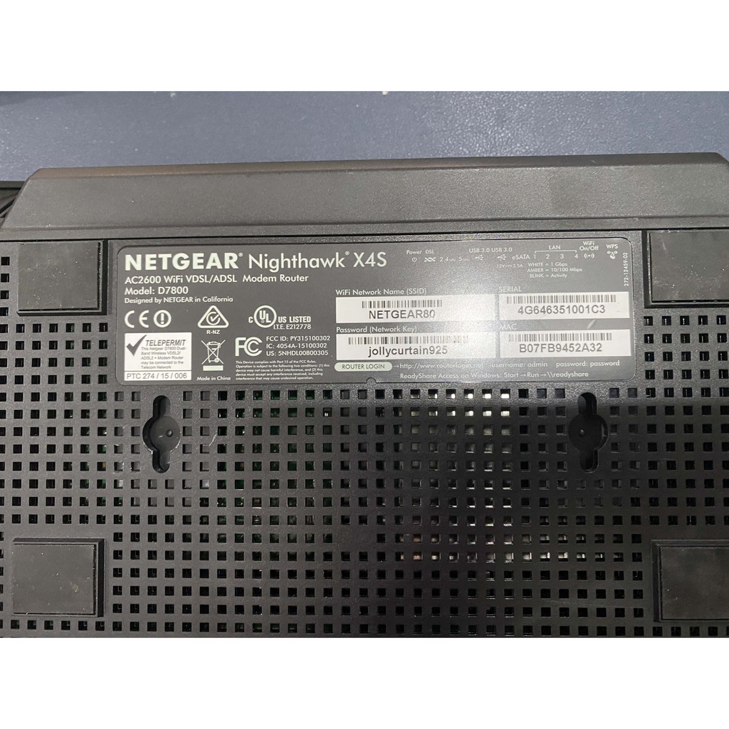 Router bộ phát wifi Netgear Nighthawk X4s R7800/ D7800