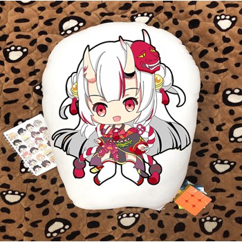 Gối ôm gối ngủ in 2 mặt chibi Hololive Jp Nakiri Ayame