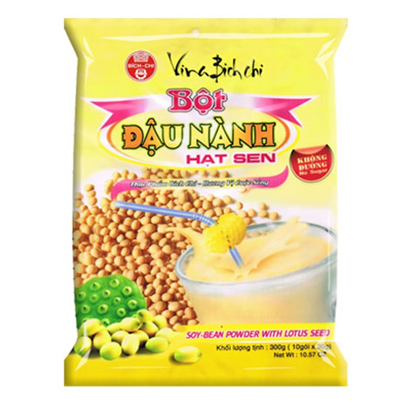 Bột đậu nành hạt sen không đường Bích Chi 300g