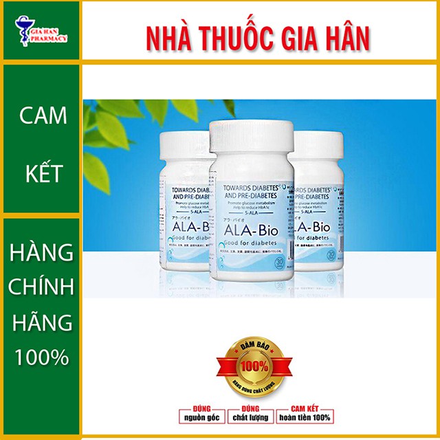 Viên ALA-Bio - Giải Pháp Cho Bệnh Nhân Tiểu Đường (Lọ 30 viên)