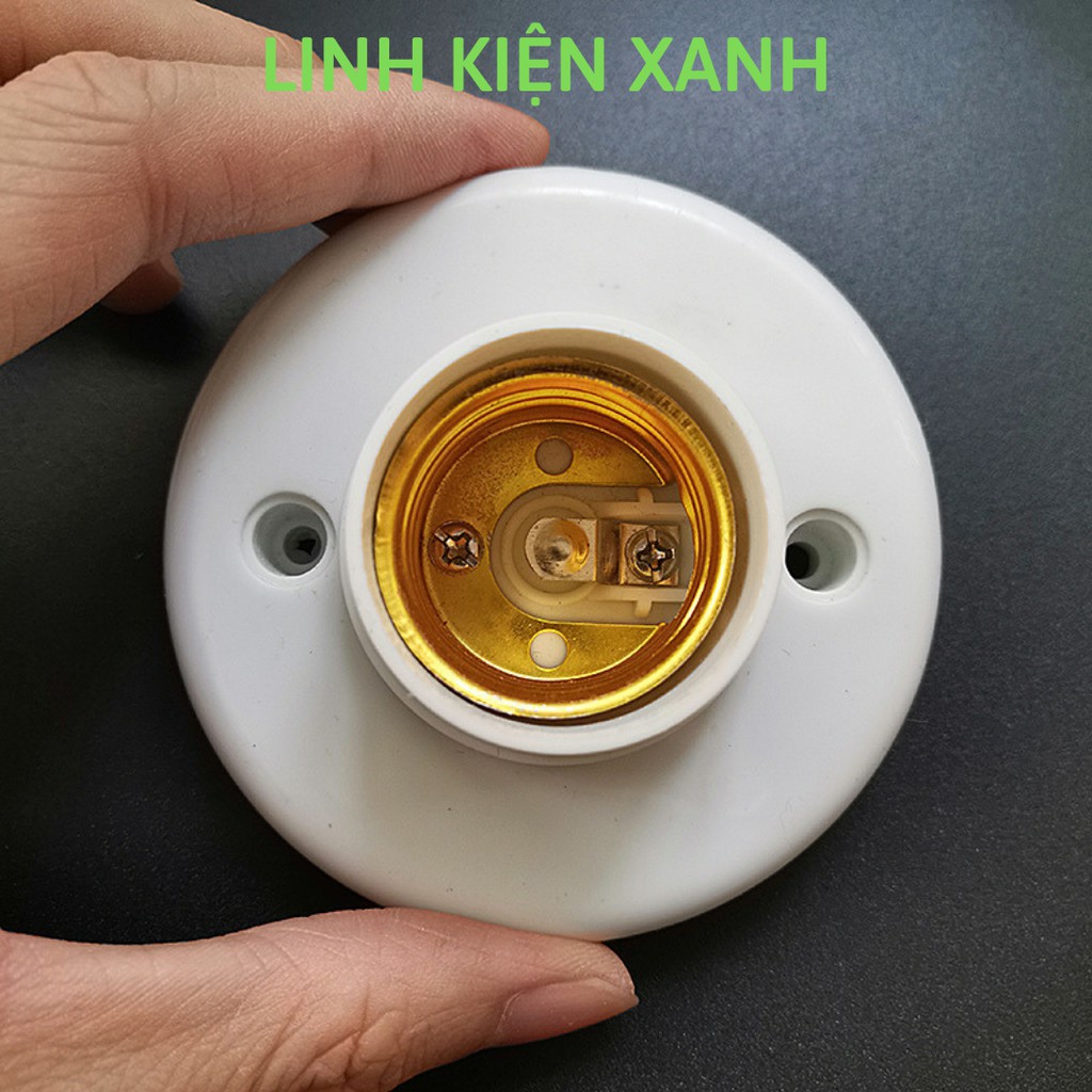 Đui đèn gắn ốp trần tường vuông thẳng 90