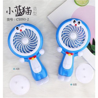 Quạt tích điện cầm tay Đoremon,Kitty