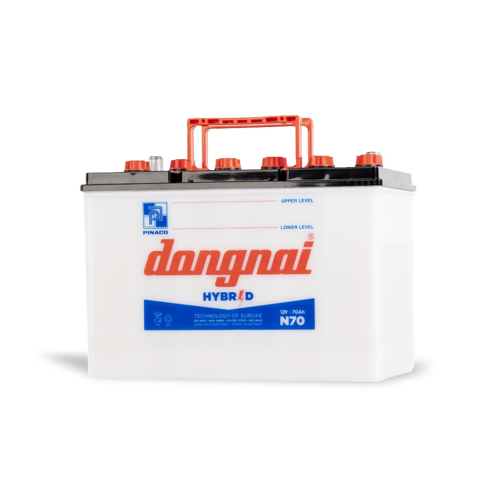 Ắc quy ôtô Hybrid Đồng Nai N70 | 12V - 70Ah