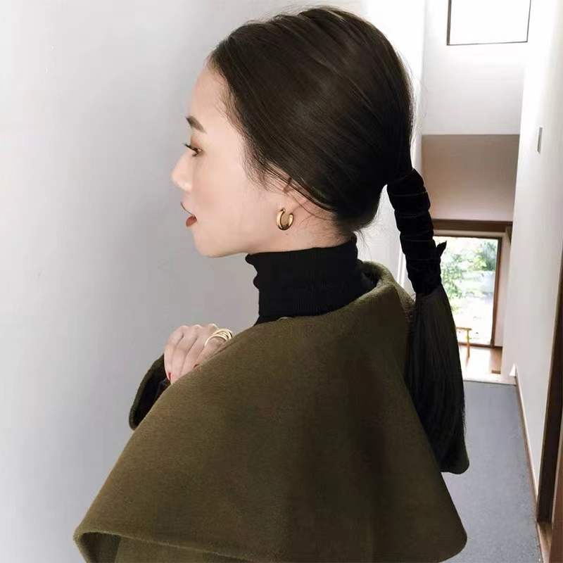Khuyên tai hình chữ C bằng thép titan không phai thời trang phong cách Âu Mỹ cổ điển cá tính cho nữ