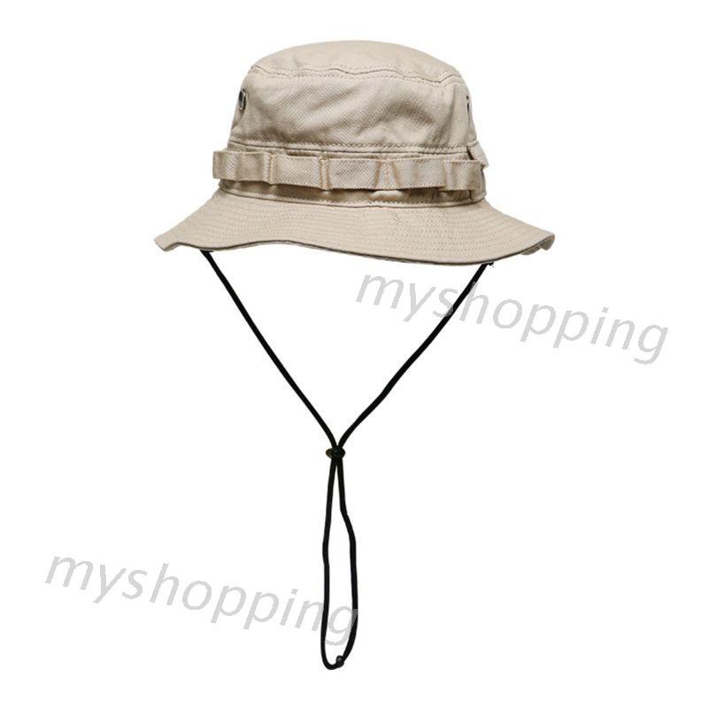 Mũ tai bèo vành rộng chống nắng chống gió có dây đeo cằm tiện lợi cho người lớn